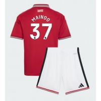 Manchester United Kobbie Mainoo #37 Koti Peliasu Lasten 2026-27 Lyhythihainen (+ Lyhyet housut)